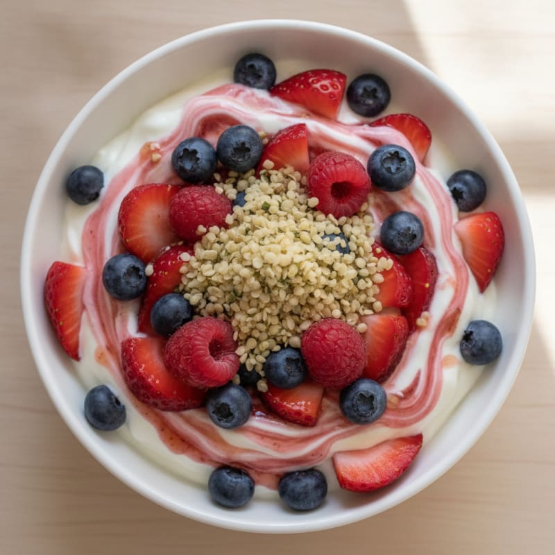 Greek Yogurt and Mixed Berry Protein Parfait