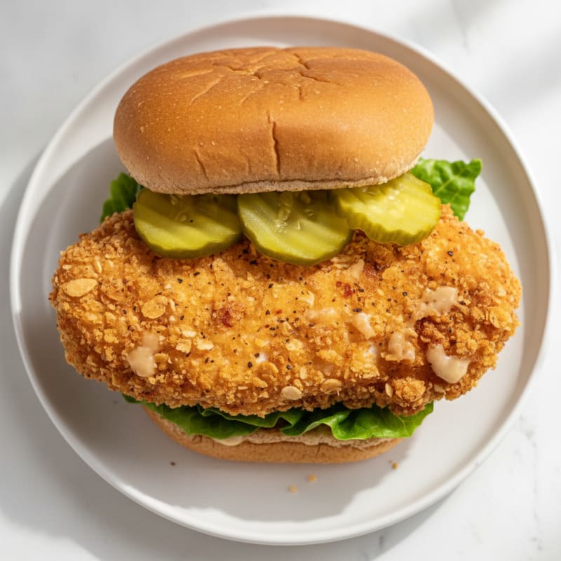 Buttermilk Fried Chicken Sandwich with Pickles