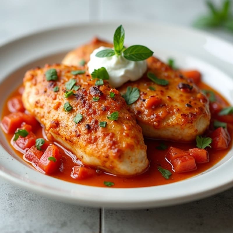 Chicken with Creamy Spiced Tomato Sauce