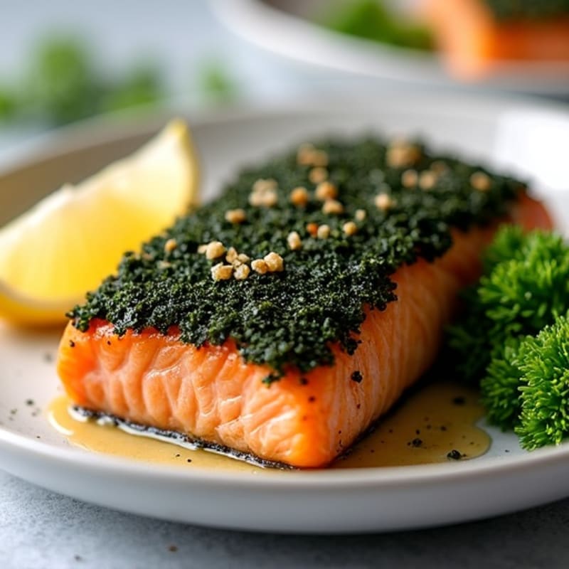 Crispy Seaweed Crusted Salmon