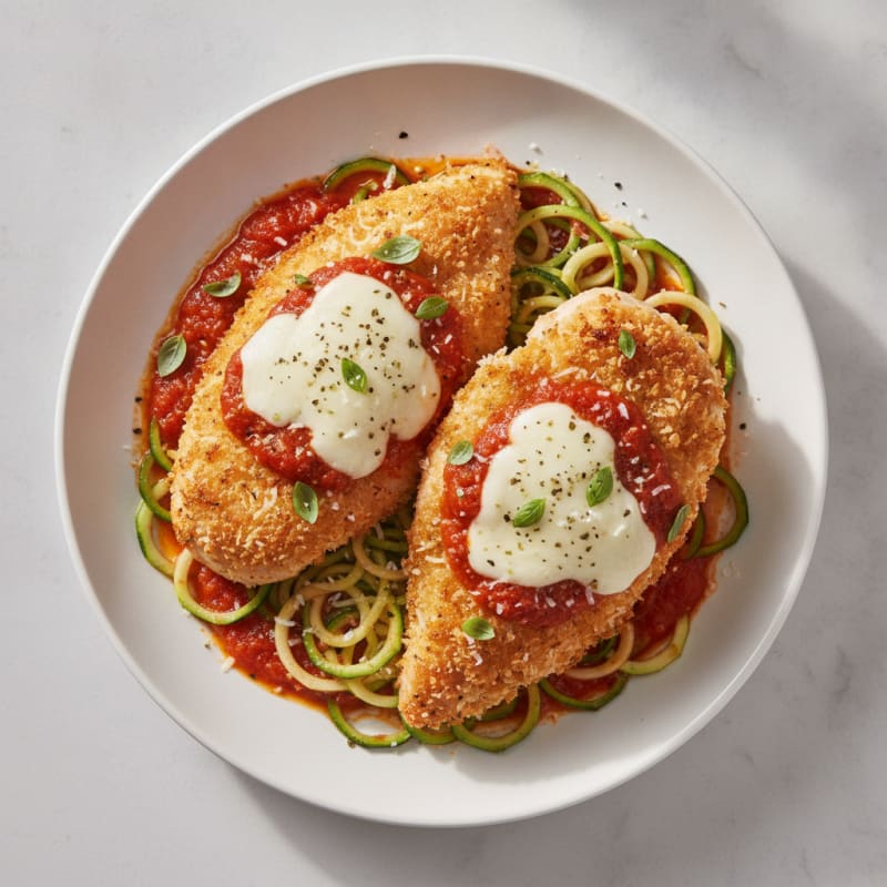 Parmesan-Crusted Chicken with Marinara