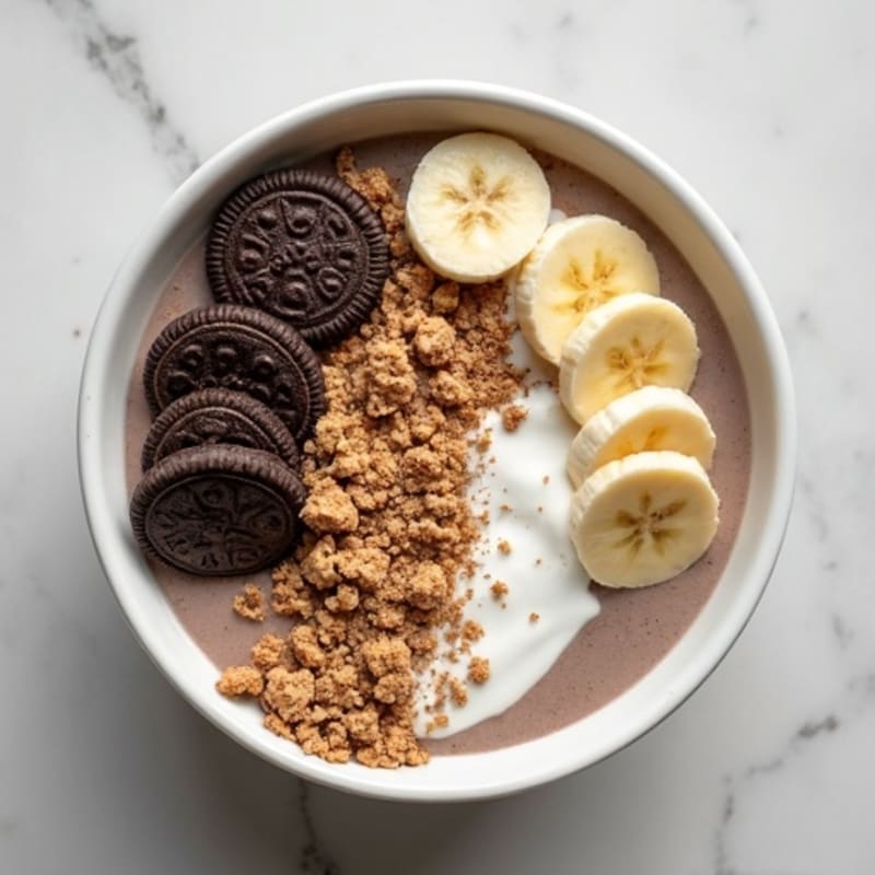 Protein-Packed Cookies and Cream Smoothie Bowl
