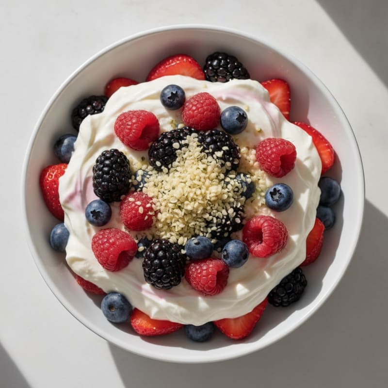 Creamy Protein Yogurt Parfait with Berries