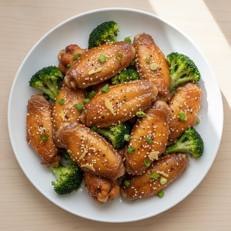 Honey-Garlic Glazed Chicken Wings