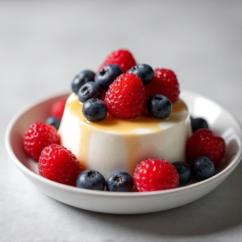 Silky Greek Yogurt Protein Mousse with Mixed Berries