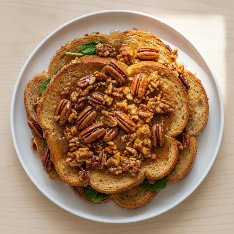Maple-Glazed Pecan French Toast Bake