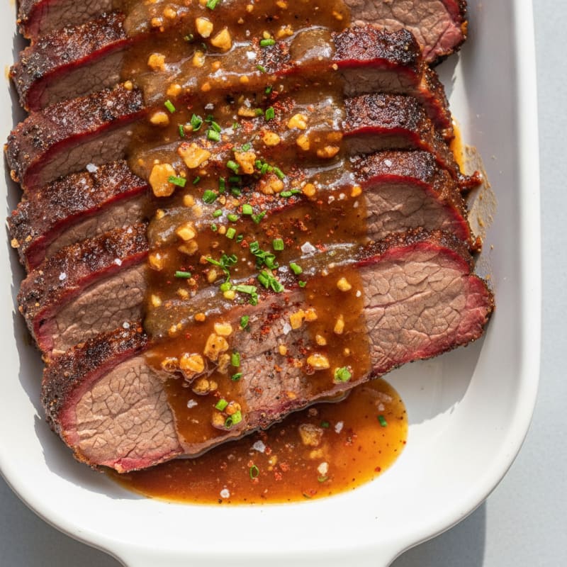 Texas Smoked Brisket with BBQ Glaze