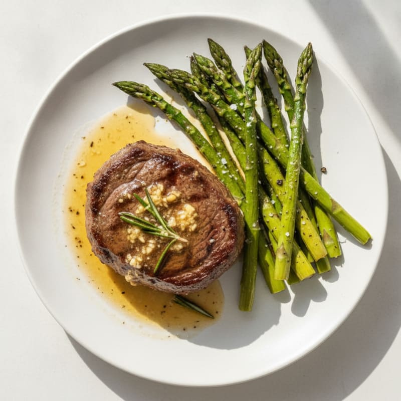 Pan-Seared Filet Mignon with Garlic Butter