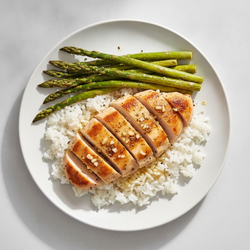 Lemon Herb Chicken with Roasted Asparagus