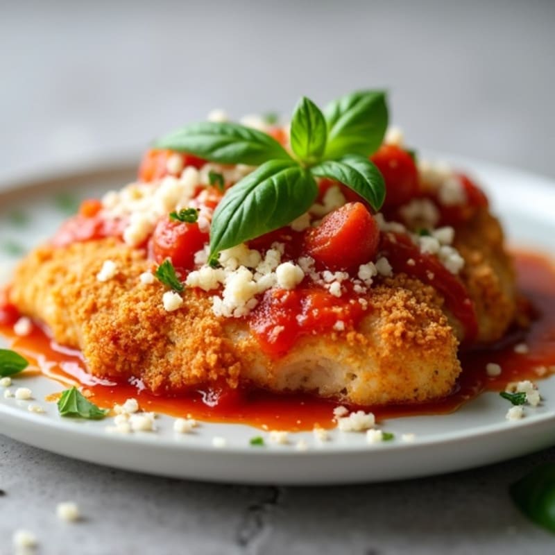 Crispy Baked Chicken Parmesan with Fresh Herbs