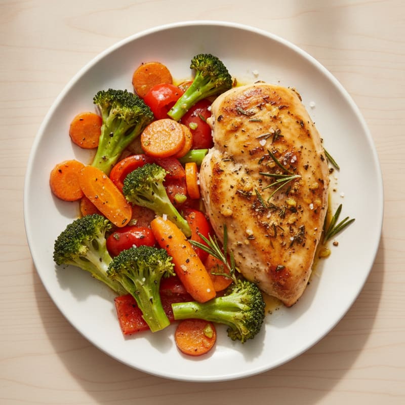 Garlic Herb Roasted Chicken with Vegetables