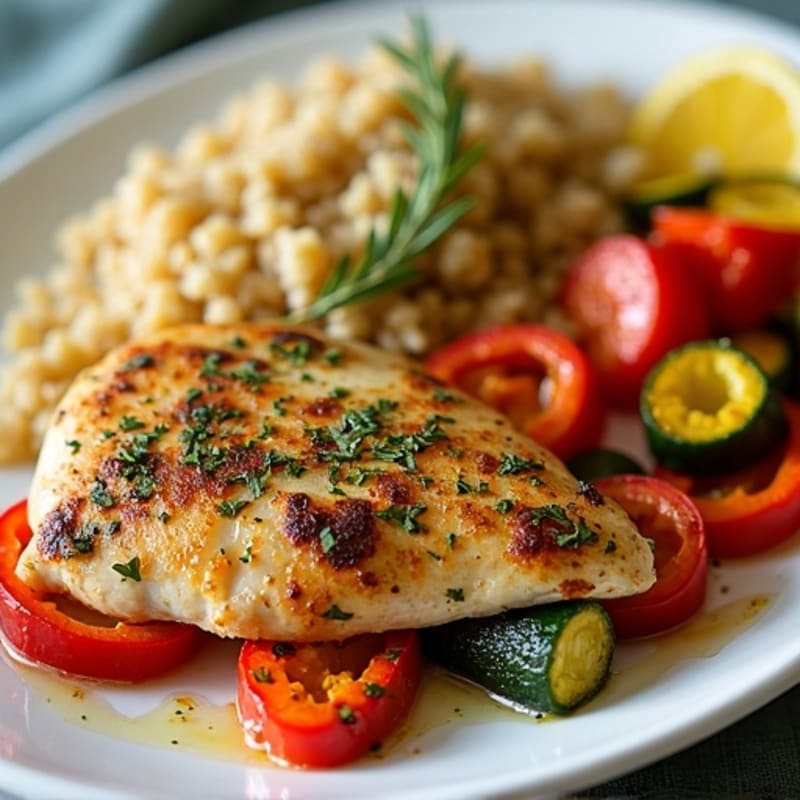 Sheet Pan Lemon Herb Chicken and Roasted Vegetables