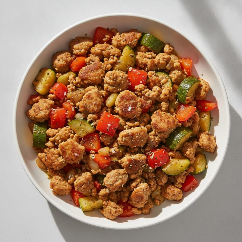 Savory Ground Turkey Skillet