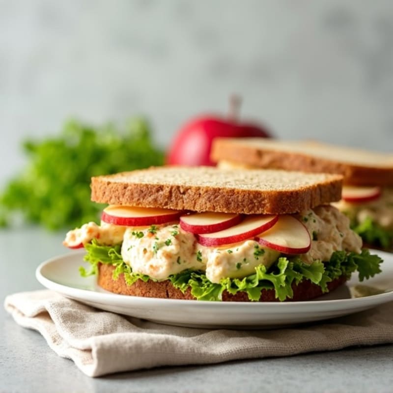 Healthy Creamy Chicken Salad Sandwich