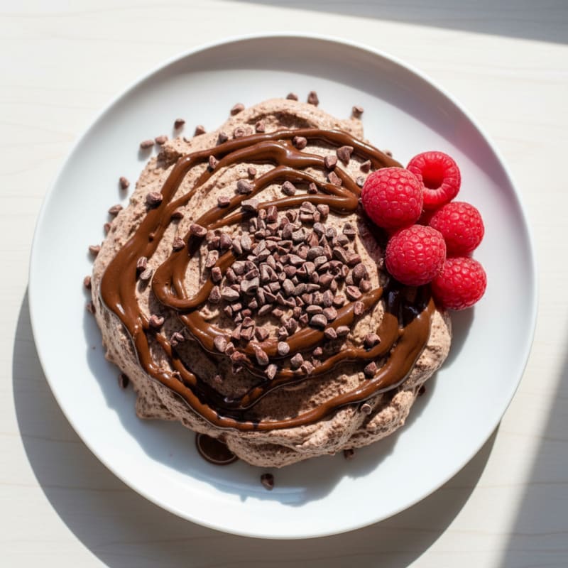 Greek Yogurt Protein Mousse with Cacao Nibs