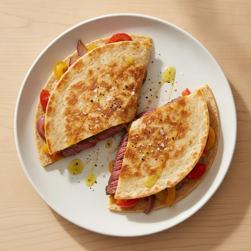 Seared Steak Quesadillas with Peppers