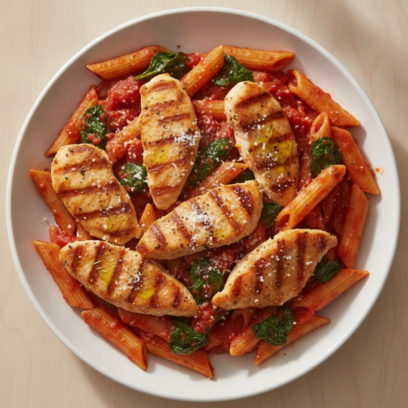 Chicken Penne with Marinara Sauce