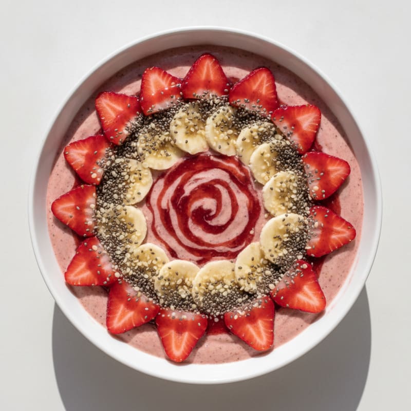 Strawberry Banana Smoothie Bowl