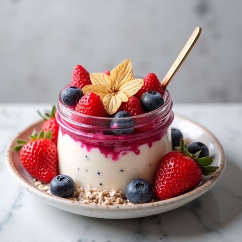 Protein-Packed Vanilla Berry Overnight Oats