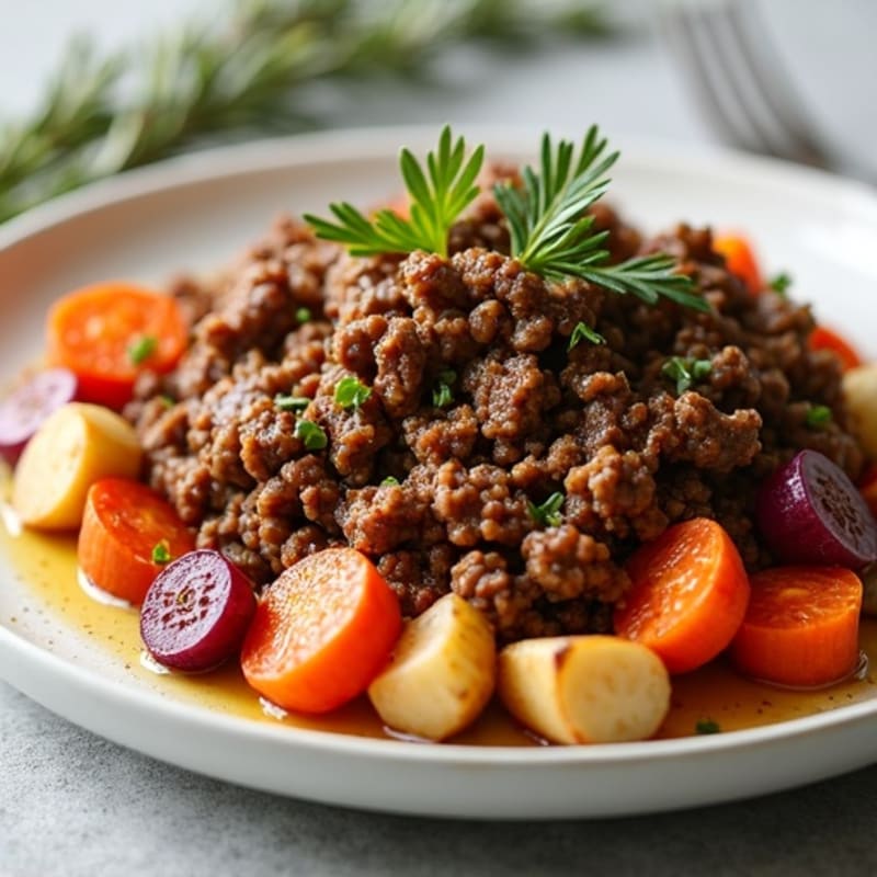 Savory Ground Beef and Roasted Root Vegetables