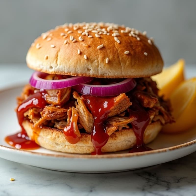 Lean BBQ Pulled Pork on Whole Grain