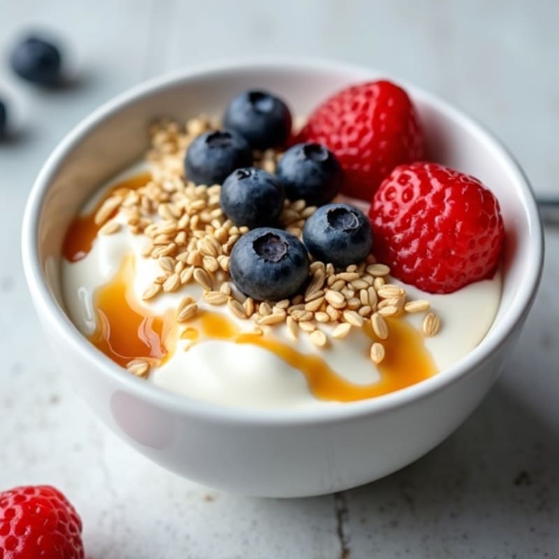 Silky Greek Yogurt Bowl with Hemp Seeds and Almond Butter