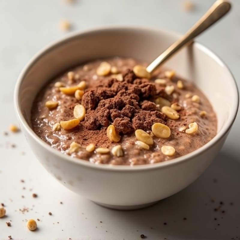 Creamy Chocolate Peanut Butter Protein Oats