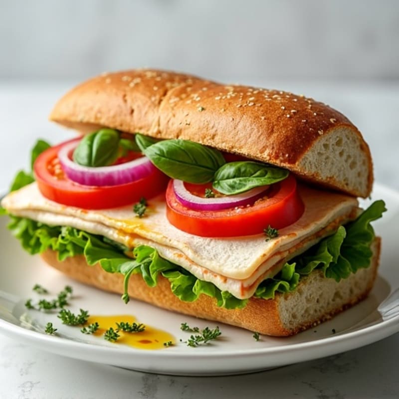 Lean Turkey Italian Sub with Fresh Herbs