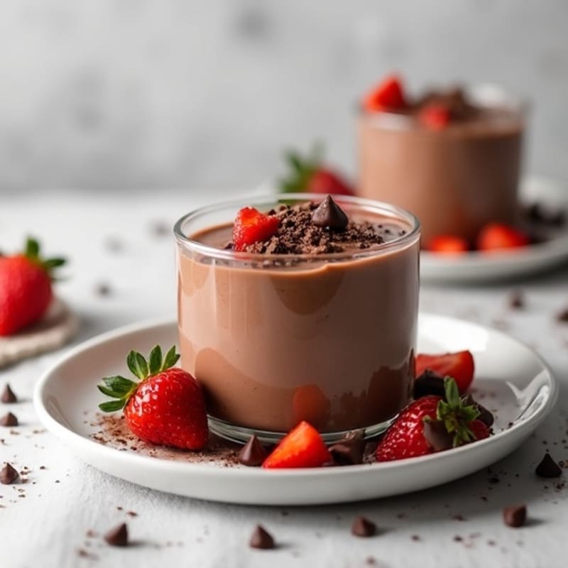Silky Chocolate Protein Pudding with Greek Yogurt