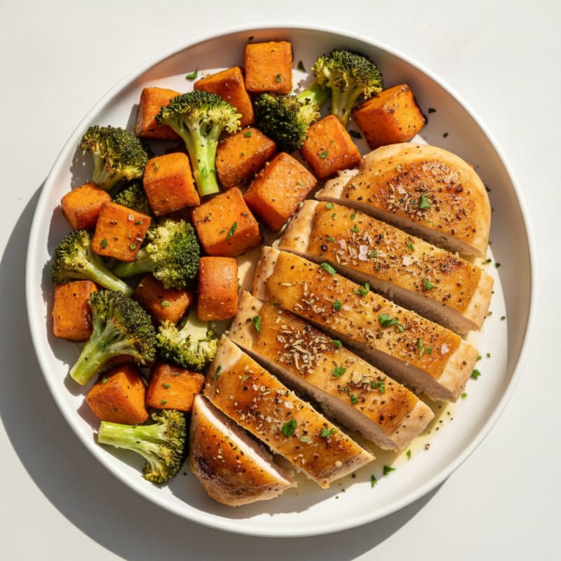 Lemon-Herb Roasted Chicken with Roasted Vegetables