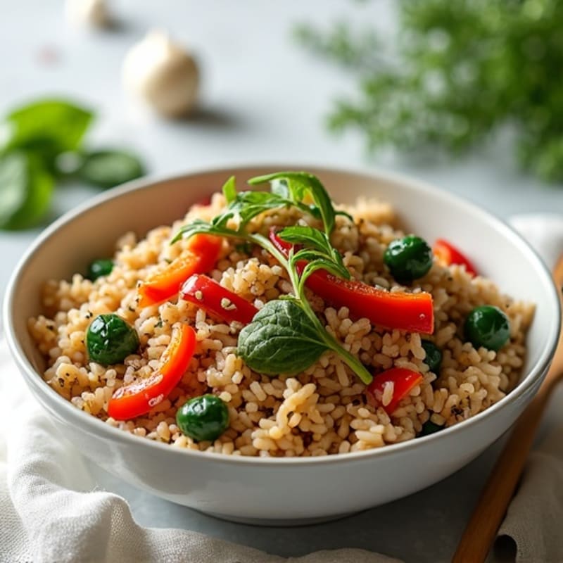Lean Ground Turkey and Brown Rice Bowl