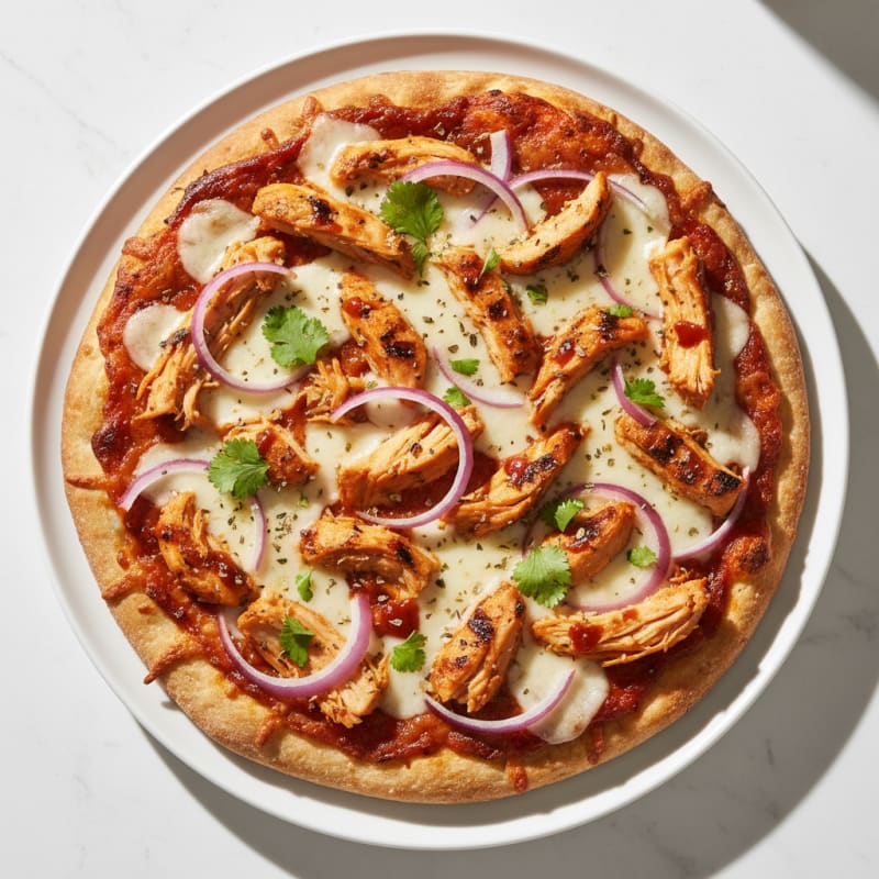 High-Protein BBQ Chicken Pizza