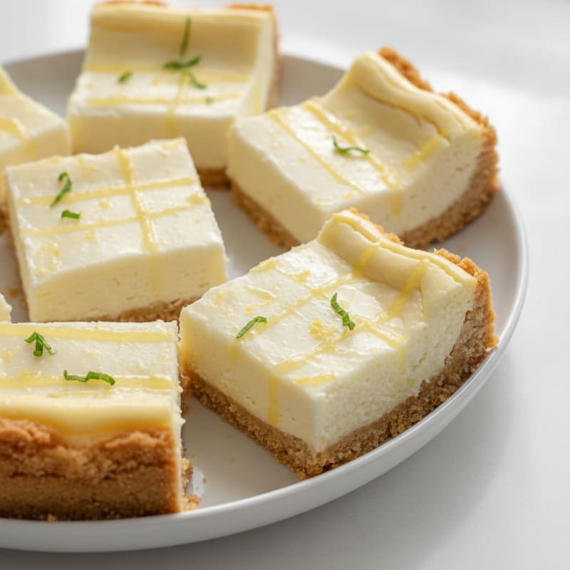 Creamy Greek Yogurt Protein Cheesecake Bars
