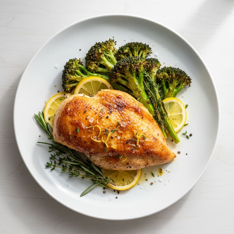 Crispy Lemon-Herb Roasted Chicken