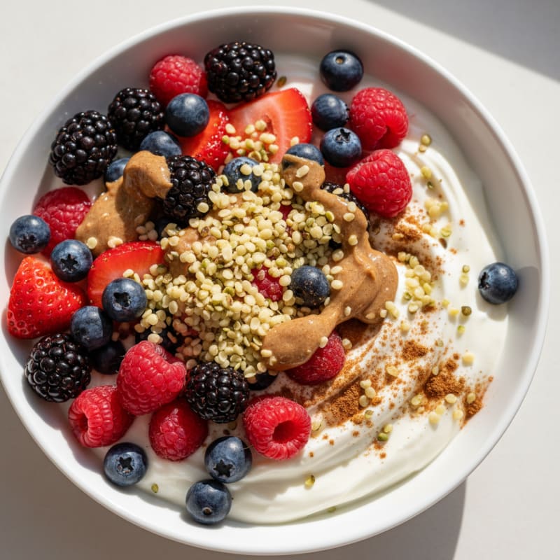 Creamy Berry Yogurt Power Bowl