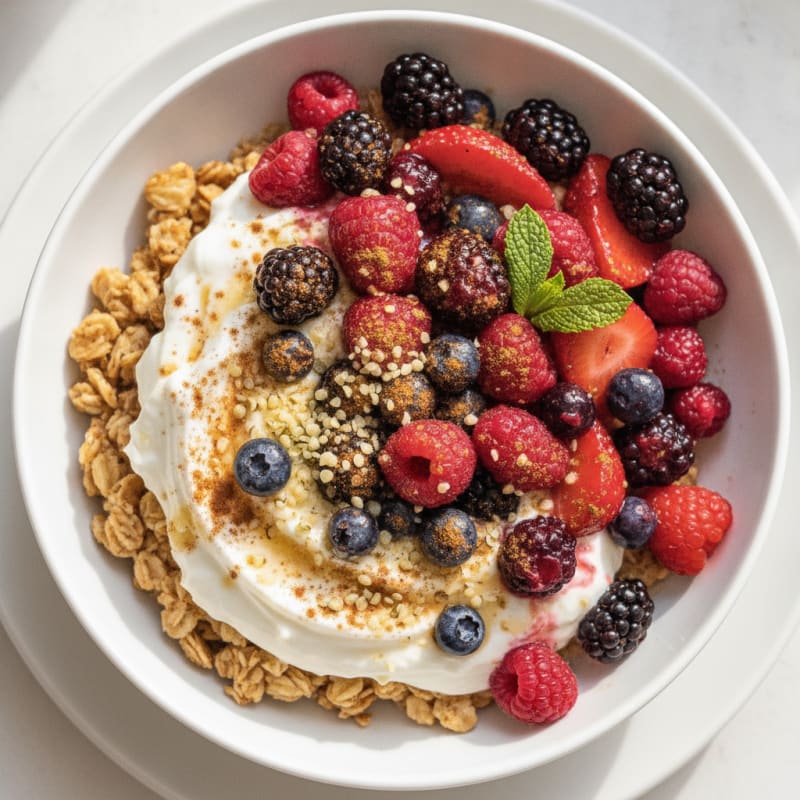 Warm Berry Harvest Oatmeal Bowl