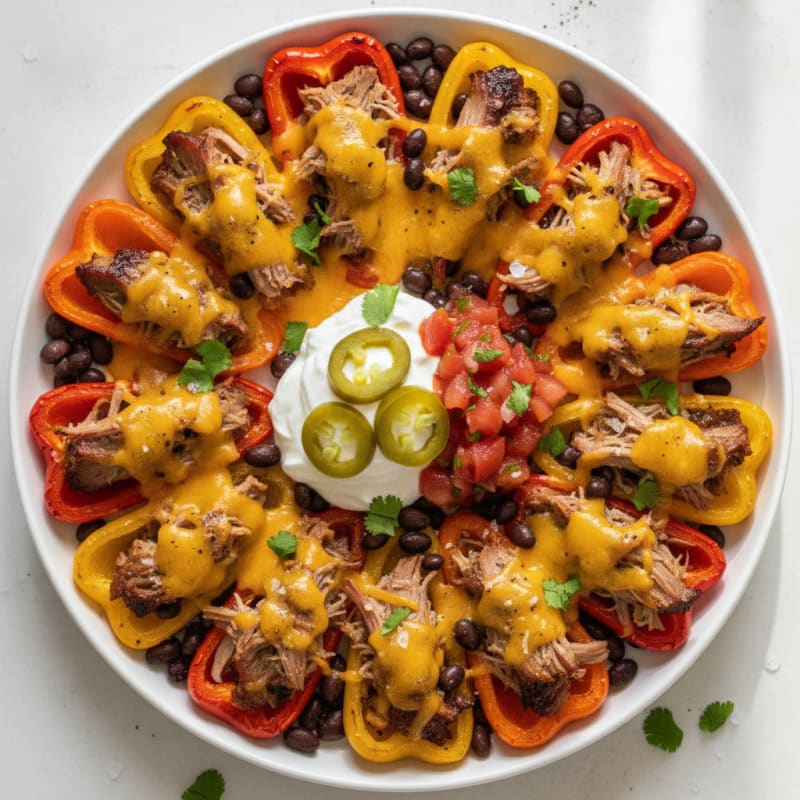 Pulled Pork Nachos with Pickled Jalapeños