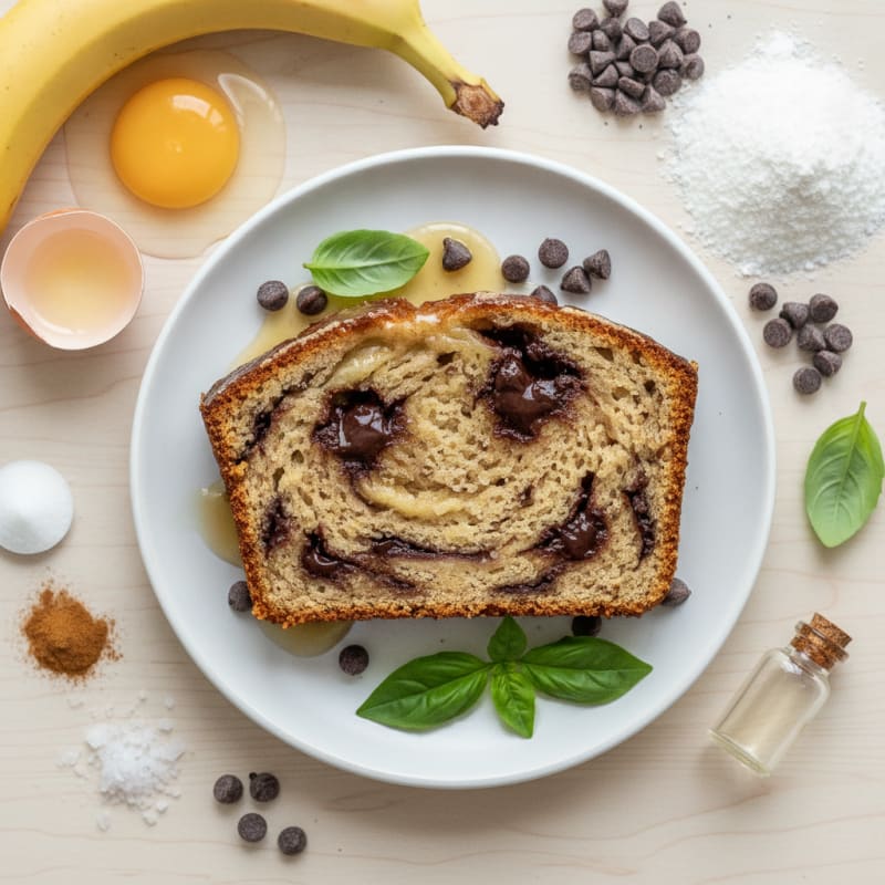 Chocolate Chip Coconut Flour Banana Bread