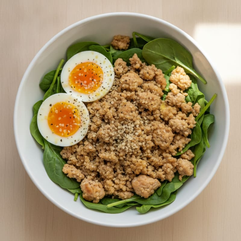 Quinoa Power Bowl with Jammy Eggs