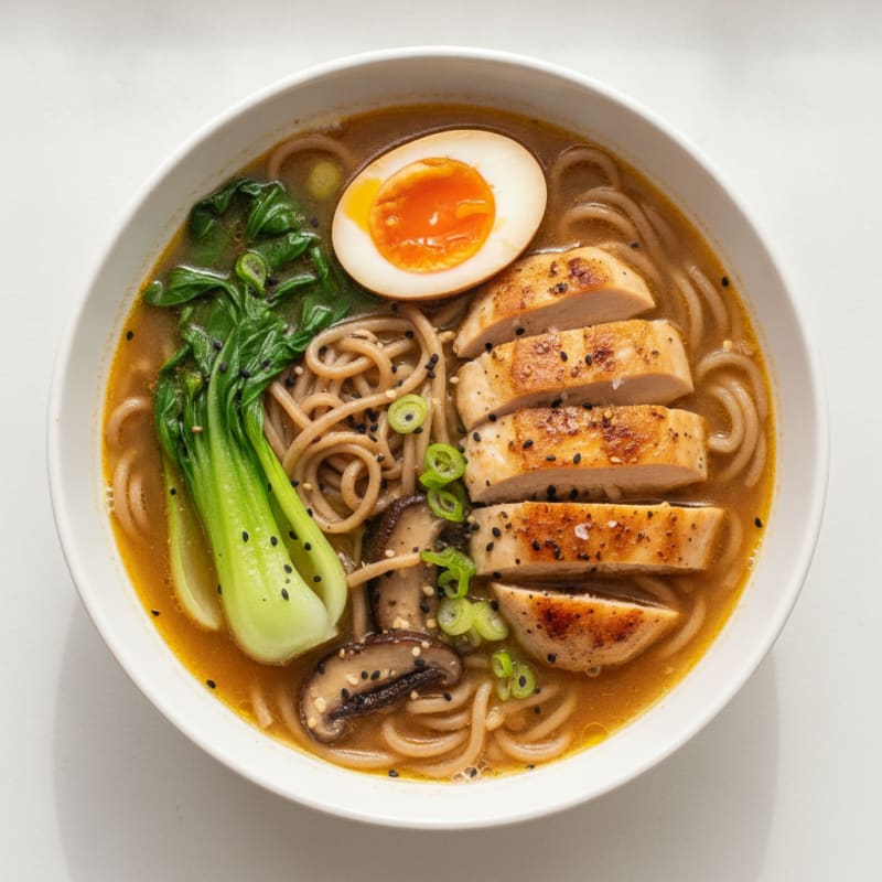 Chicken Ramen with Jammy Egg