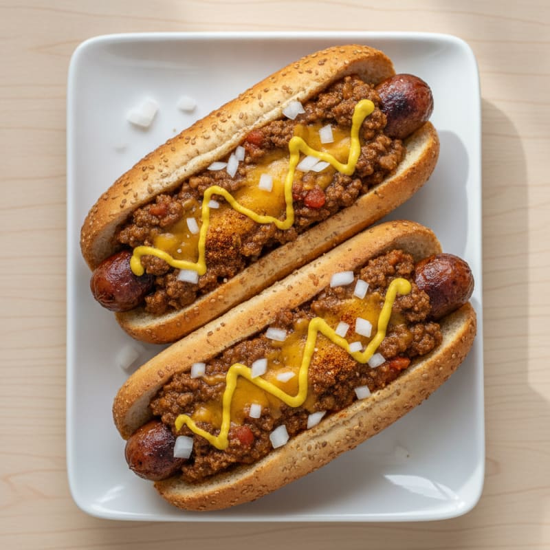 Classic Chili Cheese Hot Dogs