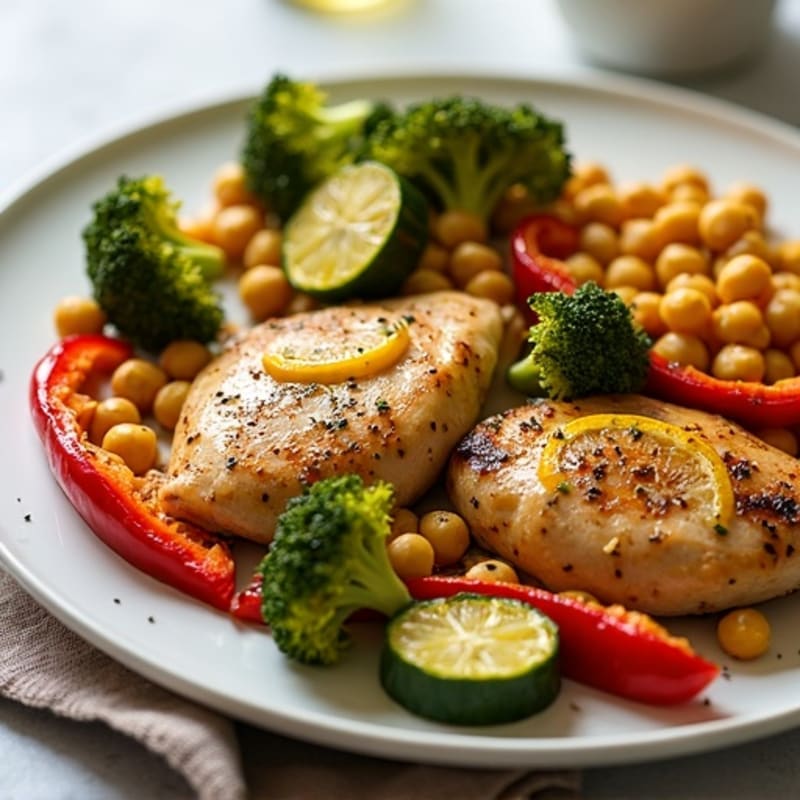 Sheet Pan Lemon Herb Chicken and Roasted Vegetables