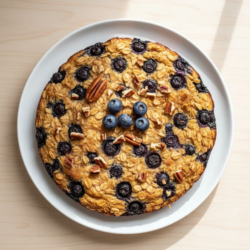 Blueberry Pecan Baked Oatmeal