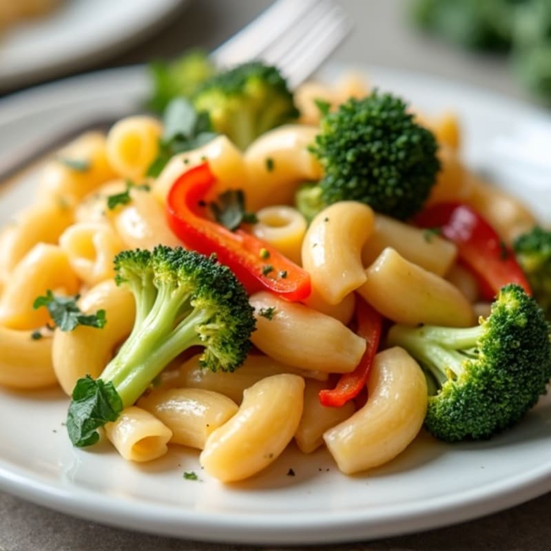 Chicken and Veggie Baked Mac & Cheese