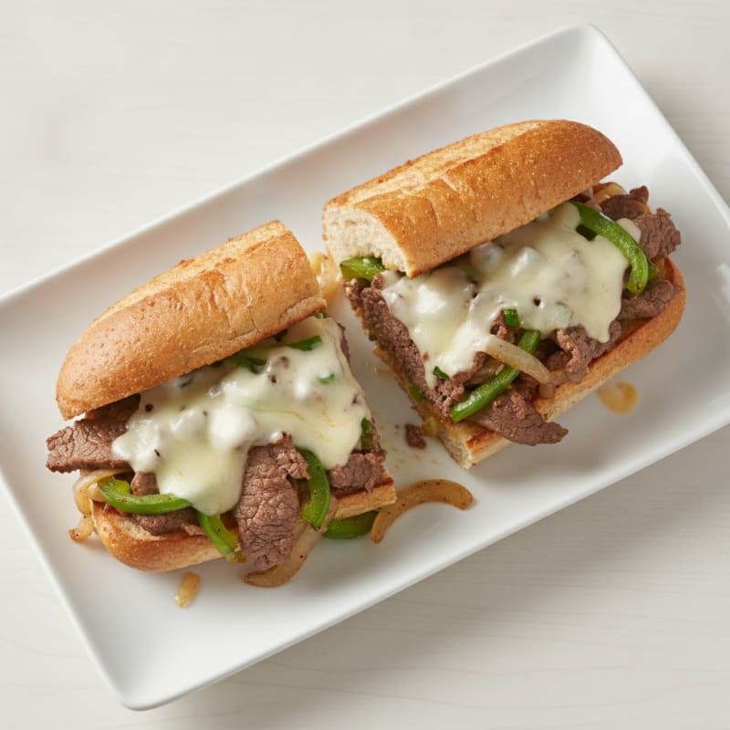 Classic Philly Cheesesteak Sandwich