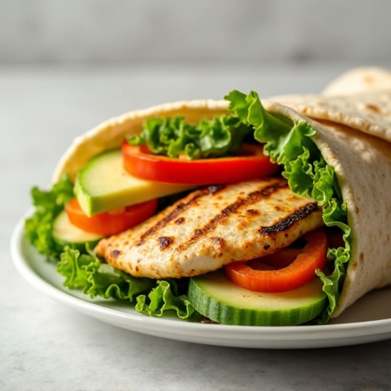 Crispy Fresh Vegetable Wrap