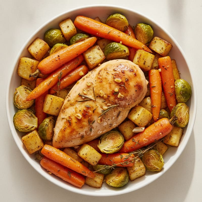 Herb-Roasted Chicken with Root Vegetables