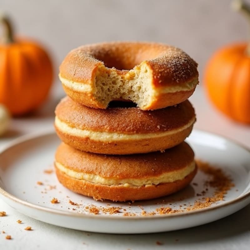 Protein-Packed Baked Pumpkin Spice Donuts