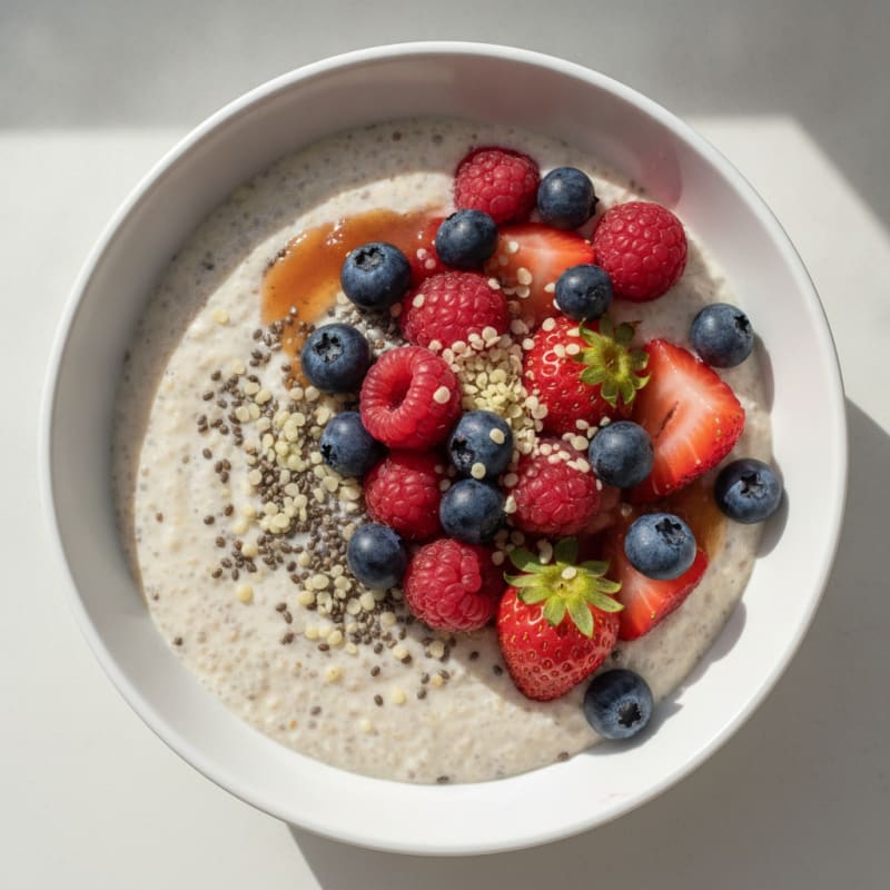 Chia Seed Pudding with Mixed Berries