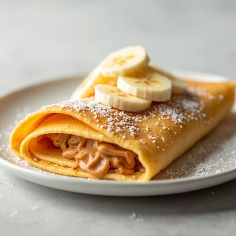 Protein-Packed Almond Butter Banana Crepes